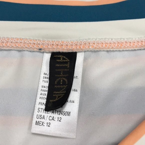 NWOT Athena Retro Stripe Bikini Bottoms - Picture 7 of 7